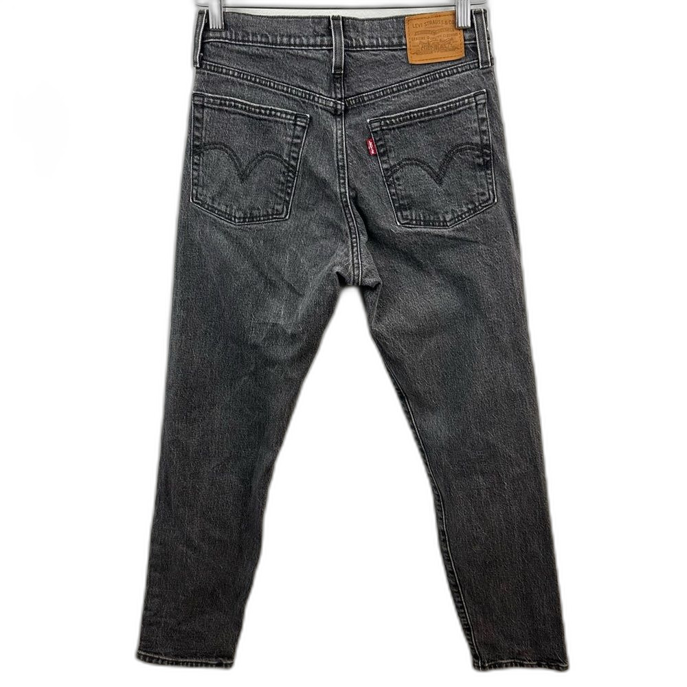 Levi's Dark Grey Wash High Rise Wedgie Denim Jeans Size 25 Casual Chic